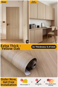 Falunaiga | Vintage Black Walnut Wood Grain Furniture Renovation Peel-and-Stick Paper Thickened