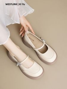 Thick Heel Height-increasing Mary Jane Shoes