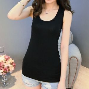 Spring Summer Korean Fit Modal Crisscross Backless Vest All-Match Base Layer