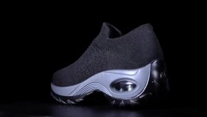 ali9 Cross-Border E-Commerce Direct Supply plus Size Womens Shoes Air Cushion Sneakers Slip-on Shoes Fashion Casual Shoes Sock Shoes Foreign Trade