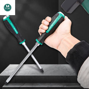 Multipurpose screwdriver 6-inch slotted cross screwdriver capable of striking impact screwdriver",