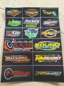 Stiker Sound | Stiker Hologram | Stiker 1 Lembar | Stiker Pack Ukuran 23cm x31cm