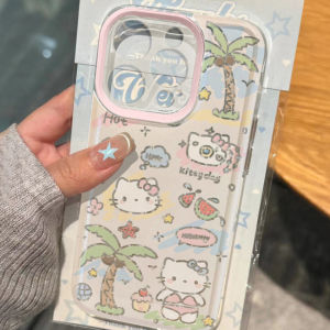 Vacation Theme KT Cat Full Cover Silicone Phone Case for OnePlus Ace5 Ultra Speed pro 13T/12/9 Womens Model 10/11R Bracelet 8