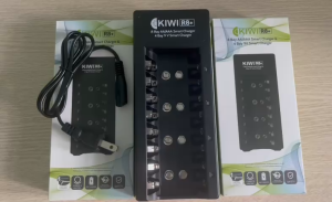 Bộ sạc pin đa năng KIWI R8+ (sạc pin AA AAA 9V) - Hàng chính hãng