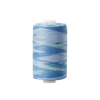 ด้ายเย็บมือ DIY 40S/2 สีรุ้ง ด้ายเย็บผ้าฝ้ายหลากสี ด้ายปักลายไล่เฉดสี