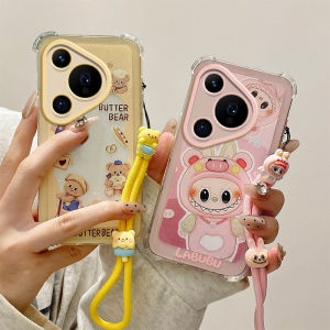 Fashion Casing Honor 400 Lite Honor400 Lite Honor400Lite New Cute Cartoon Pacha Dog Kuromi Doraemon Bread Bear Laboo Anti-fall Phone Case with Lanyard 2025