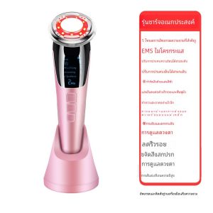 แสงสีฟ้าอุปกรณ์ประคบเย็นค้อนน้ําแข็งขนาดเล็ก Facial Beauty Salon ซ่อมรูขุมขนหดตัว Soothing USB ชาร์จ Facial Electro Beauty Instrument