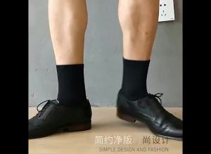 HSS 5/10 Pairs Mens Cotton Blend Socks Black Business Men Socks Soft Breathable Summer Winter for Male Socks Plus Size (6.5-14)