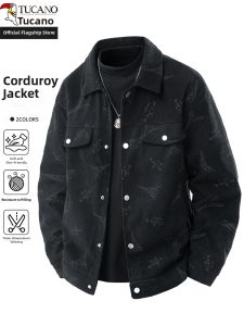 TUCANO | Printed Corduroy Casual Jacket For Spring and Autumn