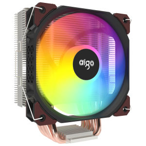 Aigo ICE600SE Quạt Tản Nhiệt CPU ARGB 6 Ống Dẫn Nhiệt 4Pin RGB 120MM Quạt Cho Intel LGA 1700/1200/115X/2011 AMD AM4/X99