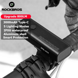 【Giao hàng địa phương】ROCKBROS 800lm Đèn Trước Xe Đạp IPX6 chống nước cho xe đạp đèn pha 3000mAh mạnh mẽ đèn pin xe đạp đường trường MTB thiết bị xe đạp cho ban đêm