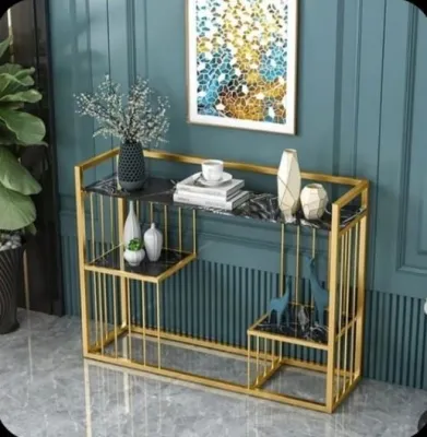 RJP FURNITURE Meja Industrial Besi Kayu Minimalis Sudut Ruang Tamu Meja Konsol Modern Estetik - Loxi End Table