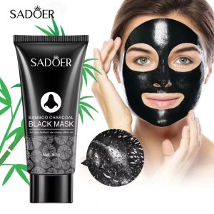 60g Pore Blockage Nasal Sticker Bamboo Charcoal Fiber Mask Blackhead Removal Deep Cleansing Exfoliating Treatment Black Mask