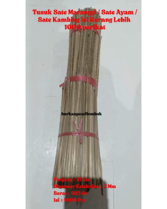 Tusuk Sate Ayam Cilok Telur Gulung Bulat Halus Bersih Isi Kurang Lebih 1000 perikat