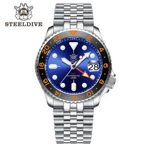 Đồng Hồ Cơ SD1994 STEELDIVE 42MM GMT Với Bộ Máy NH34 Khả Năng Chống Nước 200M Viền Gốm Kính Sapphire Đồng Hồ Lặn Thể Thao