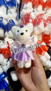 GẤU XỐP BÓ HOA TRANG TRÍ HỘP QUÀ TẶNG 1 CON GẤU XỐP BÓ HOA