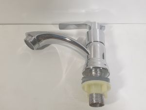 Vòi lavabo vòi rửa mặt một đường nước lạnh mạ crom sáng bóng cho mọi nhà