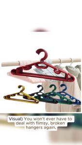 Black 12pcs Adult Hanger Set: Good Quality & Colorful Options