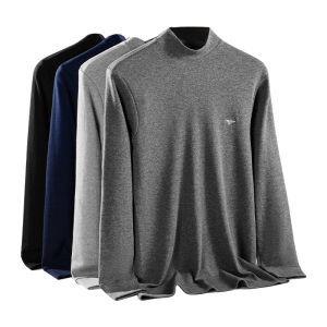 Pure Cotton Thin Warm Underwear for Men Autumn Winter Top Single Piece Male Model Comfortable Breathable Cotton Shirt