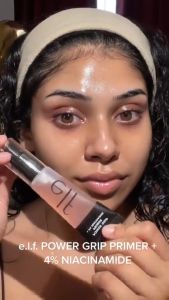 ELF Power Grip Primer 4% Niacinamide Hyaluronic Acid Hydrating Brightening Gel Primer 24ML