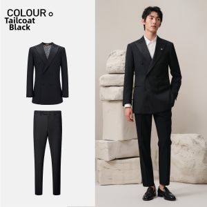 High-end Mens Suit Wool Notch Lapel