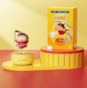โมเดล ชินจัง น้ำหอมปรับอากาศติดรถ หมุนได้ Crayon Shinchan SOLAR-POWERED ROTATING AROMA DIFFUSER by ROCK