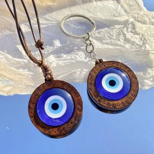 Blue Eyes Nazar Necklace Fashion Devils Eye Necklace Turkish Eye Pendant Necklace Evil Eye