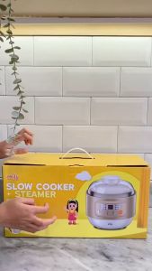 EMILY Slow Cooker + Steamer 0.8 Liter / Panci Keramik Baby Food MPASI Cooker