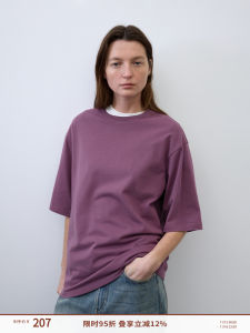 Breathable Cotton Loose Fit round Neck Short Sleeve T-Shirt Natural Cool Sensation Casual Comfortable Womens Top