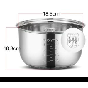 3L/4L/5L Food grade 304 stainless steel Rice cooker liner Three-layer composite bottom