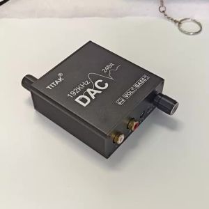 192KHz/24Bit DAC Digital to Analog Audio Converter Digital SPDIF Optical Toslink Coaxial to Analog Stereo L/R RCA and 3.5mm Jack