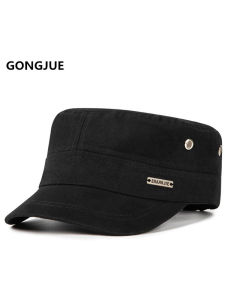 หมวกกันแดดทรงแบนสำหรับผู้ชาย ฤดูใบไม้ผลิและฤดูใบไม้ร่วง กลางแจ้ง ทรงพื้นฐาน หมวกกันแดดแบบลำลอง ทรงปากเป็ด ป้องกันแสงแดด