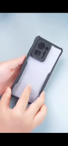 เคสหลังแข็ง HHL สำหรับ iNfinix Smart10 / Pop10 เคสกันกระแทก ขอบสีดำหลังใส