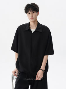 V37 | Half-Zip Casual Polo T-Shirt