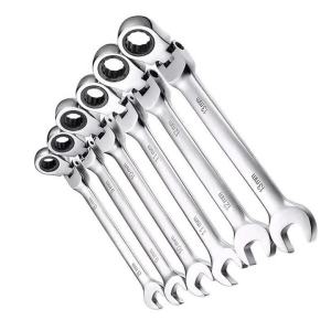 Cờ Lê Bánh Cóc 72 Răng Đa Năng Đầu Mở Hai Chiều Đầu Di Động Chất Liệu Thép Hợp Kim Dụng Cụ Kim Loại Dùng Cho Sửa Chữa DIY - 1 Cái