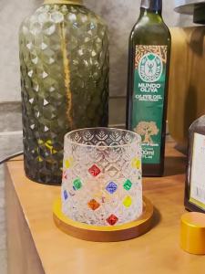 Rotatable High-End Tumbler Unspillable Crystal Glass Cup