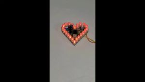 DIY Kit Heart Shaped Breathing Light Kit Red Photoelectric Production for Learning Laboratory Welding Practice Holiday Gift