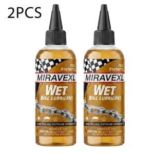 100ml Bike Chain Lube All-Weather Bicycle Lubricant Long-Lasting Wet/Dry Lube for MTB Road Bike Chain Cleaner Rust Protection
