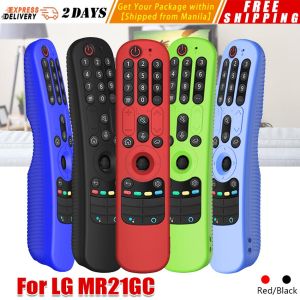 【Red/Black】Silicone Case for LG AN-MR21GC MR21N/21GA Remote Control with Shockproof Non-slip Function Protective Cover LG-RC-Case-MR21GC