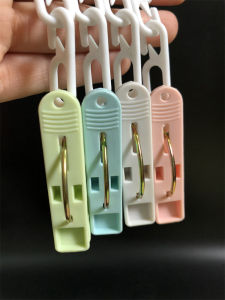 with Chain Clothes Pin Hanger Accessories Plastic Clip Replacement Small Clip Socks Intimates Windproof Household Clip