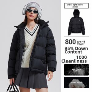 forquee | Thick Warm Goose Down Jacket Winter Windproof Hooded Puffer Coat