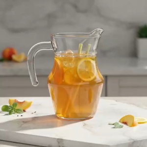 Bình Đựng Nước Thuỷ Tinh Miệng Rót Có Quai Cầm  Ca Quai Miệng Rót Thuỷ Tinh  500ML