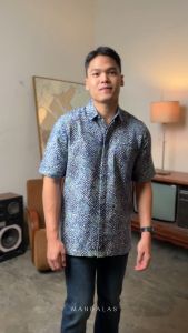 Tropis - Mandalas Kemeja Batik Pria Premium Lengan Pendek