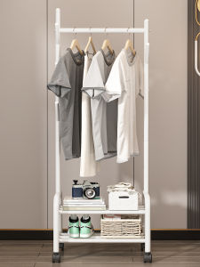 Bedside Simple Clothes Hanger Floor Bedroom For Home Coat Rack Movable Living Room Balcony Drying Cloth Rack