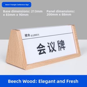 Acrylic Meeting Seat Name Card Stand Office Desk Position Name Tag Display Board Engraving Logo Stand up Table Name Plate