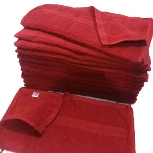 KHUSUS MERAH ( isi 5pcs )Handuk untuk salon dan untuk olahraga warna merah size 35x75cm
