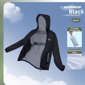 Ultrathin Lightweight Separate Pieces Rain Suit Waterproof