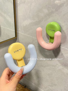 ตู้เสื้อผ้าแบบติดผนังด้วยแรงดูดสำหรับรองเท้าแตะในห้องน้ำ ไม่ต้องเจาะ ตู้รองเท้าแบบระบายอากาศได้ดี