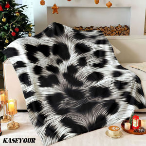 Beast Kingdom | Snow Leopard Texture Winter Summer Flannel Blanket Throw Fleece Soft Fuzzy Plush Cozy Fleece Blankets for Sofa Ideal Gifts