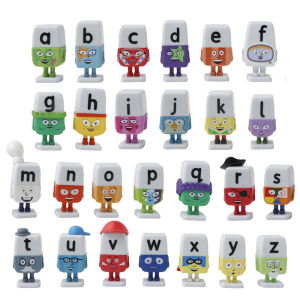 Bandai | 26pcs/set Alphablocks Numberblocks and Friends Cartoon Model Action Figure 26 Letter Fun Learning Toys